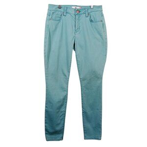 Cabi, Teal, Curvy Skinny Jeans, Size 8, Mid-Rise
